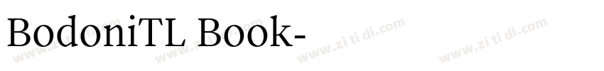 BodoniTL Book字体转换